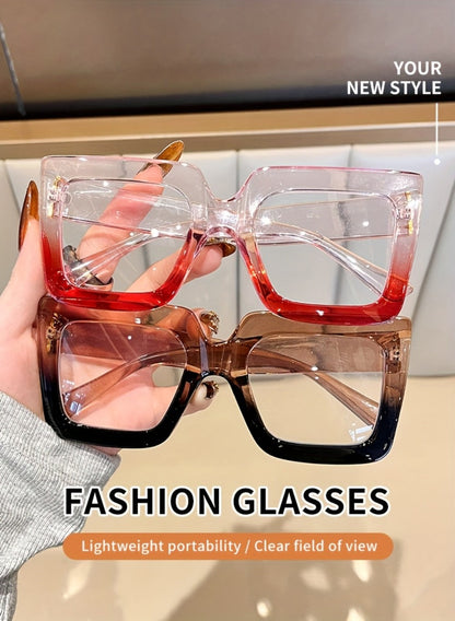 Reading Glasses - Anti Blue Light 2 Pairs Rectangular Large Frame UV Protection Computer - product detail view 11