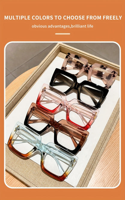 Reading Glasses - Anti Blue Light 2 Pairs Rectangular Large Frame UV Protection Computer - product detail view 14