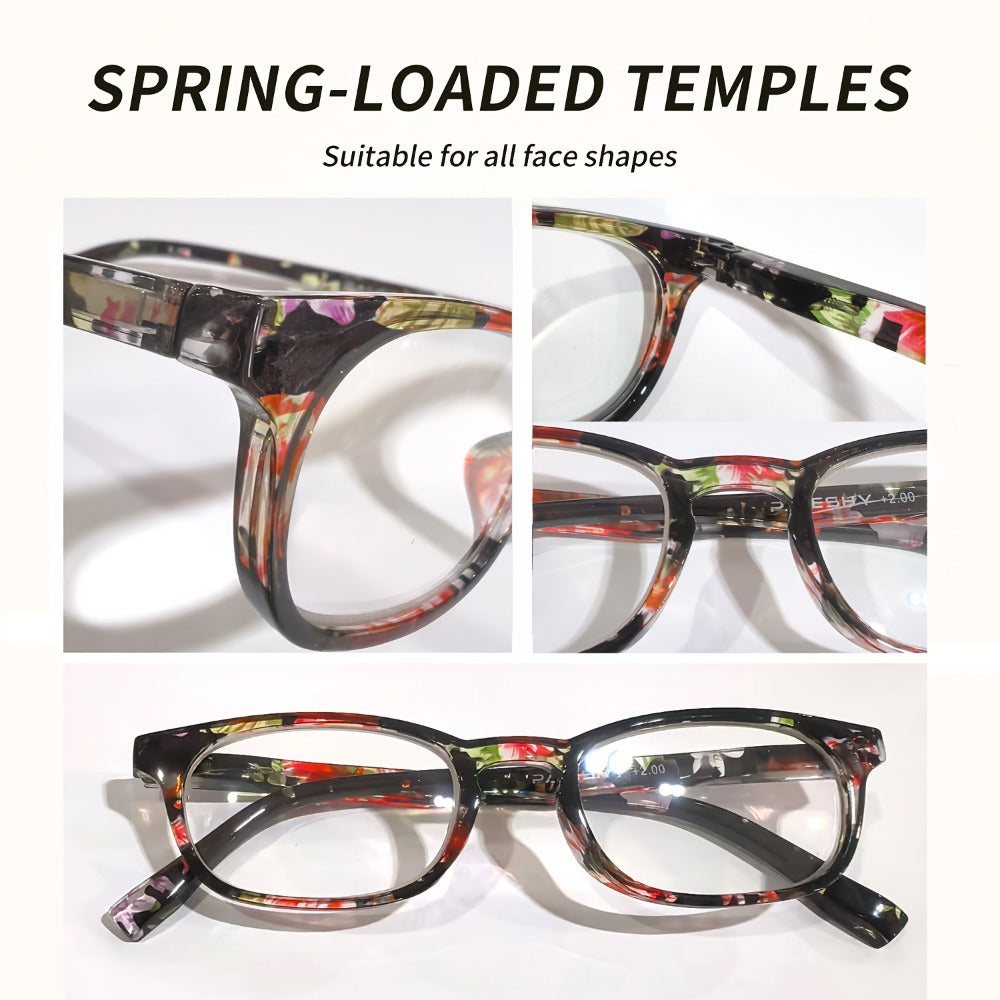 Reading Glasses - Blue Light Blocking 6 Pack Oval Full Frame for Men & Women PC Anti Blue - product detail view 7