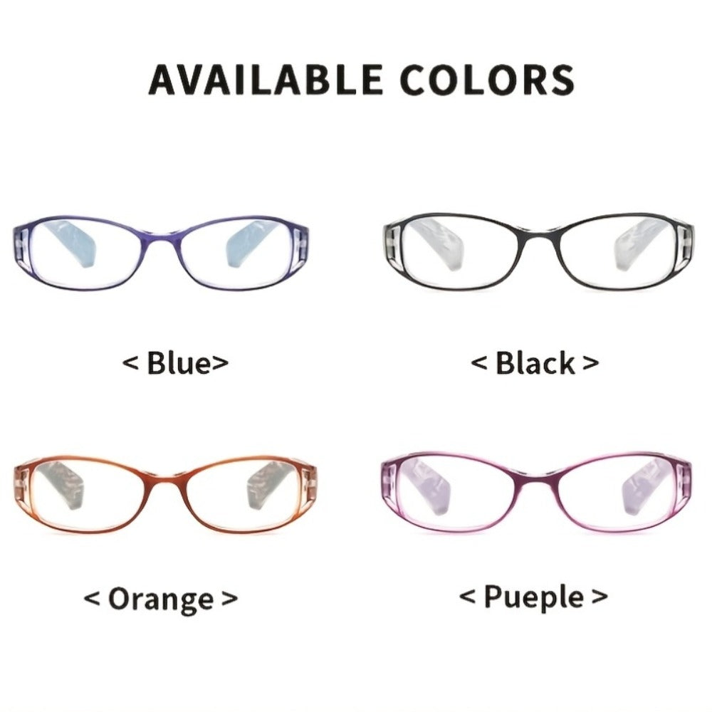 Reading Glasses - Blue Light Blocking 8 Pack HD Resin Lenses Colorful Striped PC Frame - product detail view 2