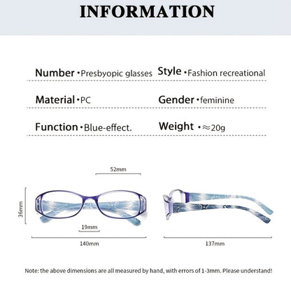 Reading Glasses - Blue Light Blocking 8 Pack HD Resin Lenses Colorful Striped PC Frame - product detail view 5