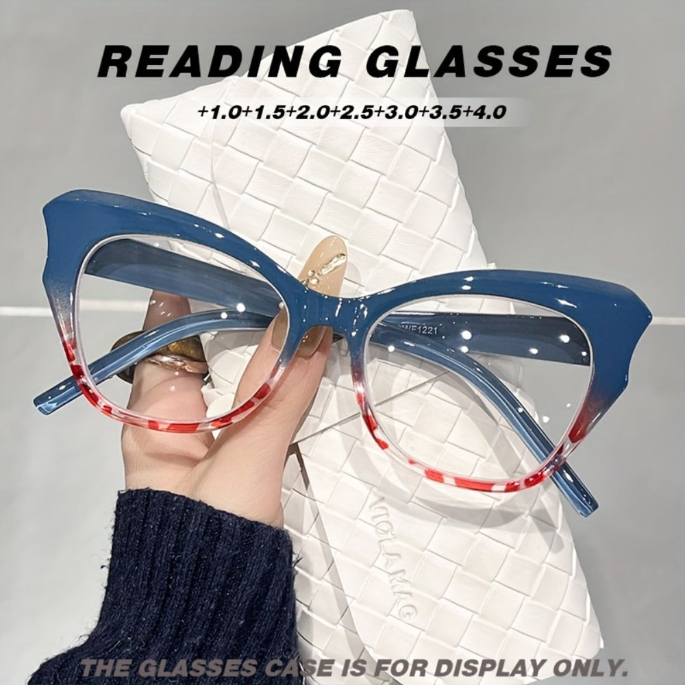 Reading Glasses - Blue Light Men Women Butterfly Cat Eye Frame Anti-Blue Light HD Presbyopic - product detail view 2