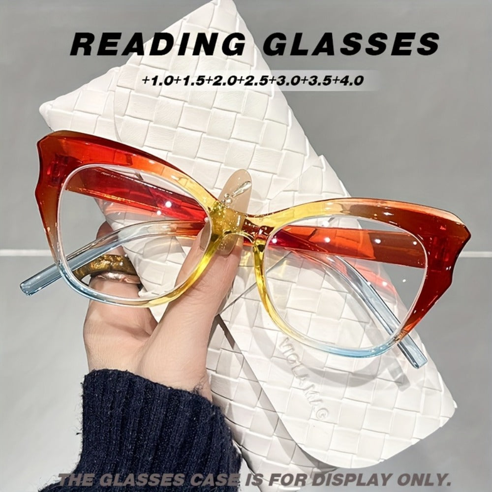 Reading Glasses - Blue Light Men Women Butterfly Cat Eye Frame Anti-Blue Light HD Presbyopic - product detail view 4