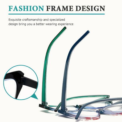 Reading Glasses - Blue Light Men Women Butterfly Cat Eye Frame Anti-Blue Light HD Presbyopic - product detail view 6