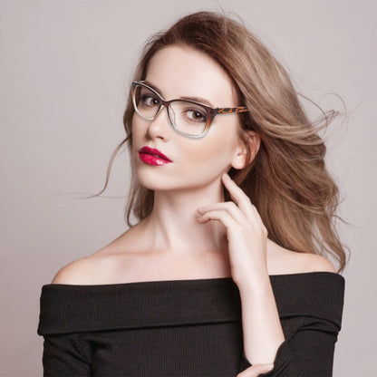 Reading Glasses - Cat Eye 5 Pack for Women Men Retro Full Frame Vintage Fashion Readers - product detail view 4