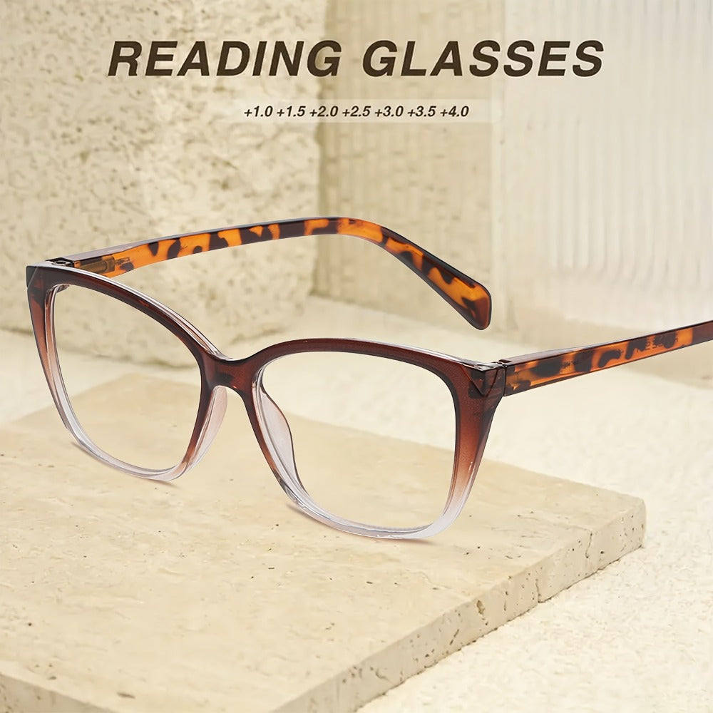 Reading Glasses - Cat Eye 5 Pack for Women Men Retro Full Frame Vintage Fashion Readers - product detail view 5