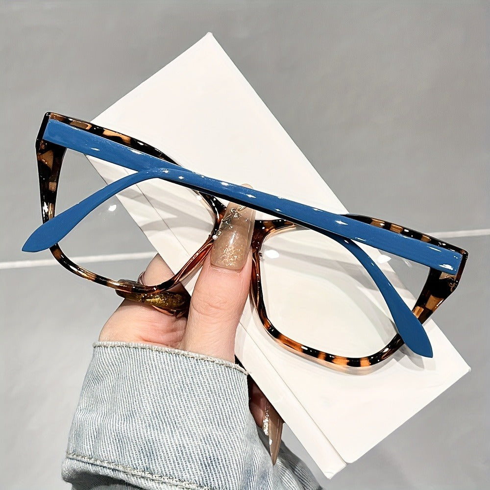 Reading Glasses - Cat Eye for Women Anti Blue Light Color Block Elegant Fashion Readers +1.0 - product detail view 4