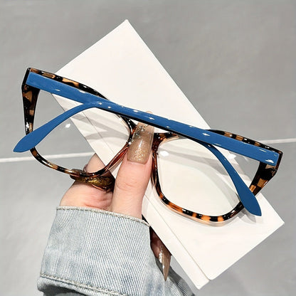Reading Glasses - Cat Eye for Women Anti Blue Light Color Block Elegant Fashion Readers +1.0 - product detail view 4