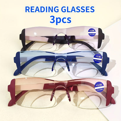 Reading Glasses - Colored 3 Pack Unisex Fashionable Lightweight Comfortable Readers +1.0 to - product detail view 10