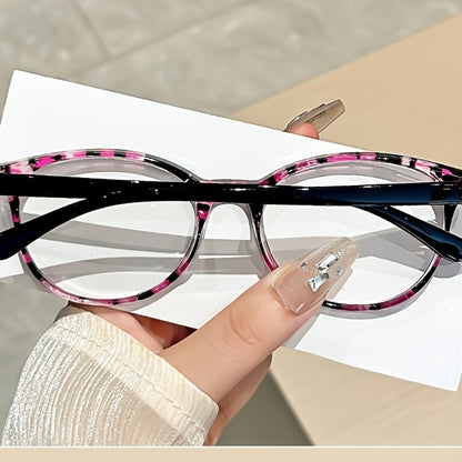 Reading Glasses - Colorful for Women 4 Pack Spring Hinge Square Round Frame Blue Purple - product detail view 4