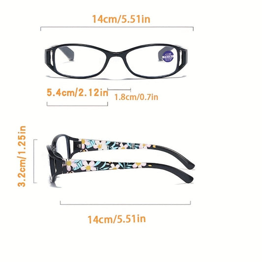 Reading Glasses - Folding 3 Pack Unisex Portable Compact Elegant Business Style Mixed Colors - product detail view 2