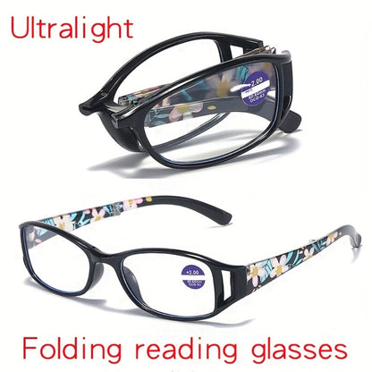 Reading Glasses - Folding 3 Pack Unisex Portable Compact Elegant Business Style Mixed Colors - product detail view 4