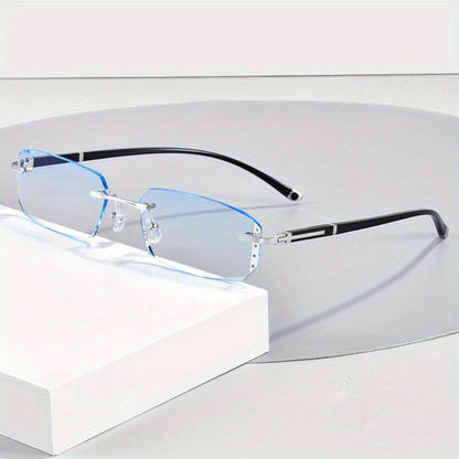 Reading Glasses - Frameless for Men Women Retro Elegant Lightweight Eyewear for , Phone & - product detail view 11