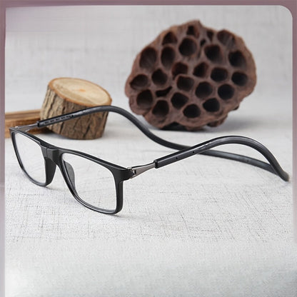 Reading Glasses - Magnetic 4-Pack Foldable Presbyopic Neck Hanging , Ultra-Light Square - product detail view 8