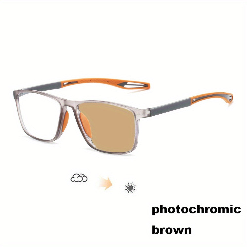 Reading Glasses - Photochromic TR90 Sport Frame Ultralight UV Protection for Men Women - product detail view 7