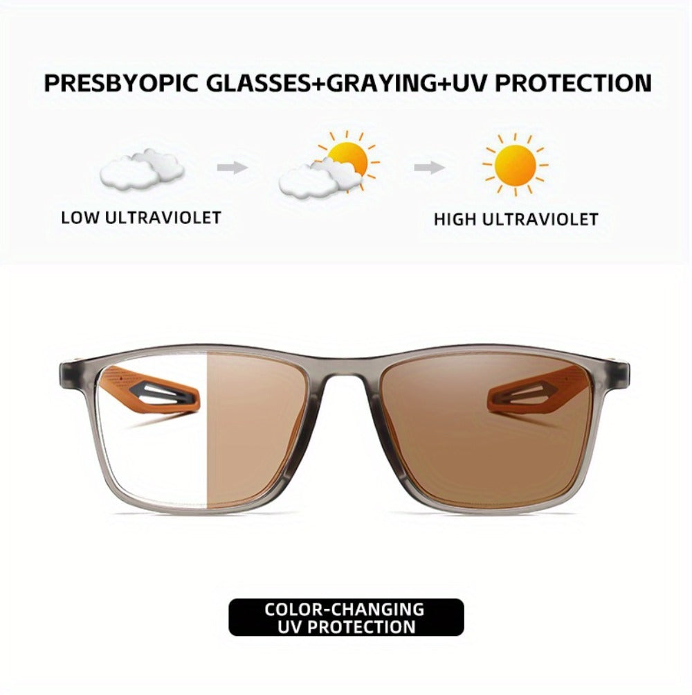Reading Glasses - Photochromic TR90 Sport Frame Ultralight UV Protection for Men Women - product detail view 15