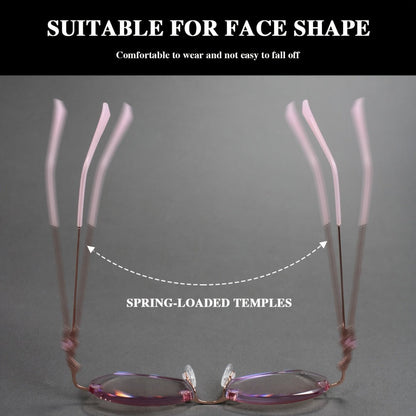 Reading Glasses - for Women Pink Rhinestone, Elegant Mirror Leg Magnifying Readers +1.0 to - product detail view 9