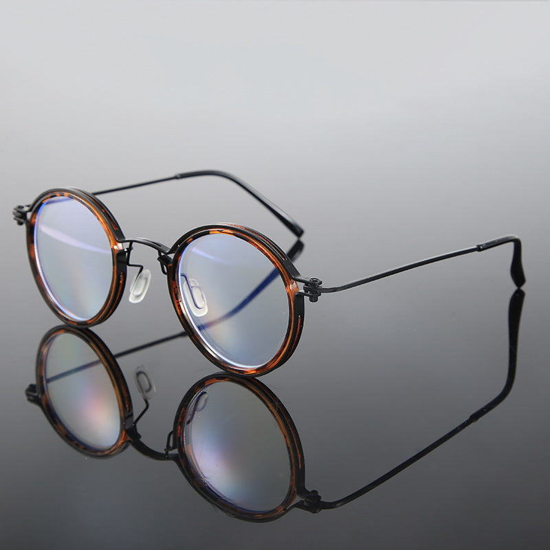 Reading Glasses - Retro Round Metal Frame HD Anti-Glare Lenses with Case, Unisex Vintage - product detail view 20