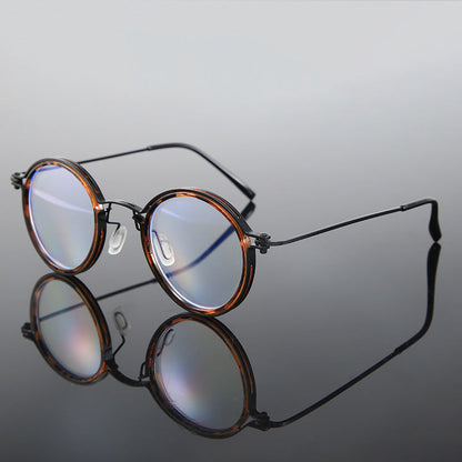 Reading Glasses - Retro Round Metal Frame HD Anti-Glare Lenses with Case, Unisex Vintage - product detail view 20
