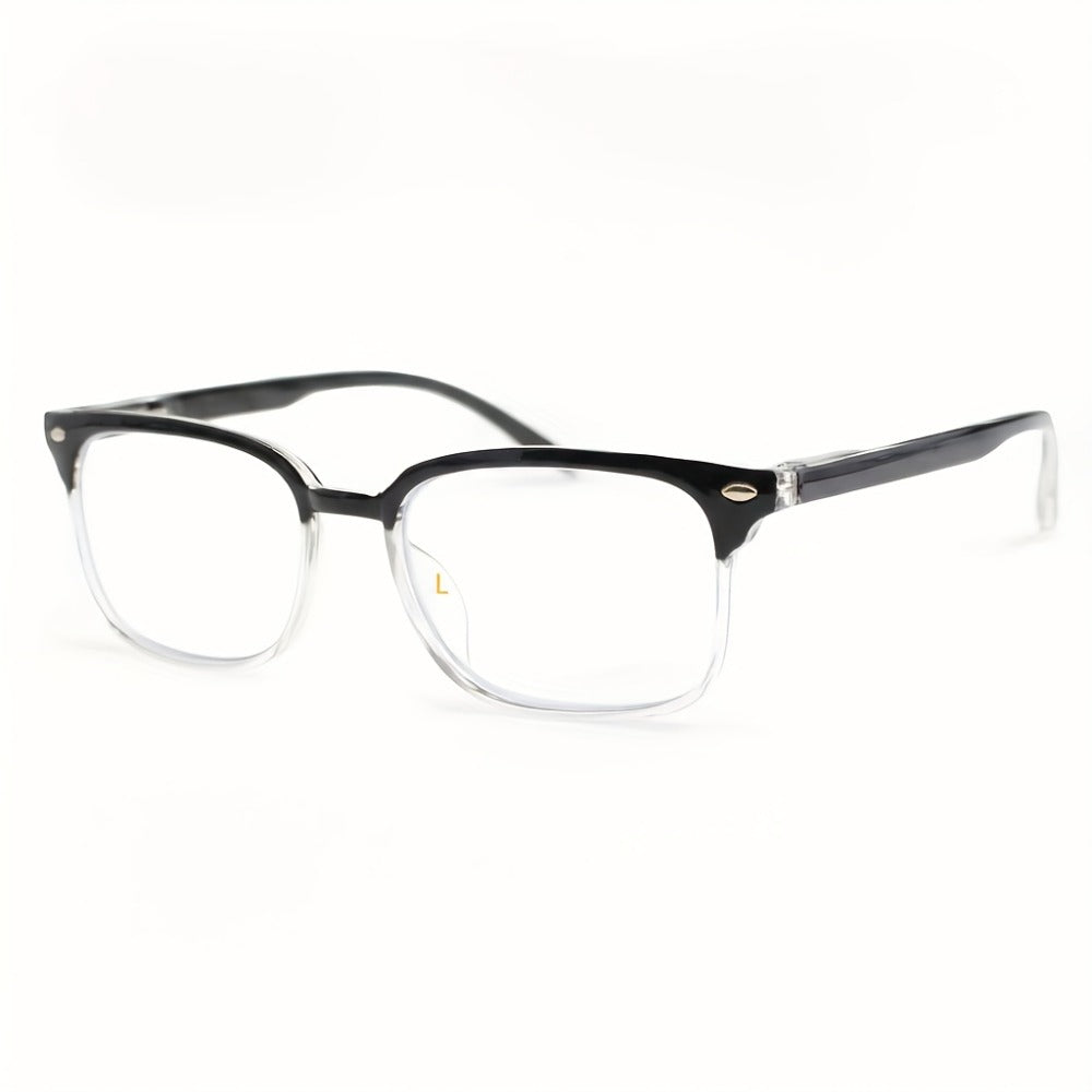Reading Glasses - Small Rectangle Spring Hinge Lightweight PC Lens Unisex Classic Stylish - product detail view 8