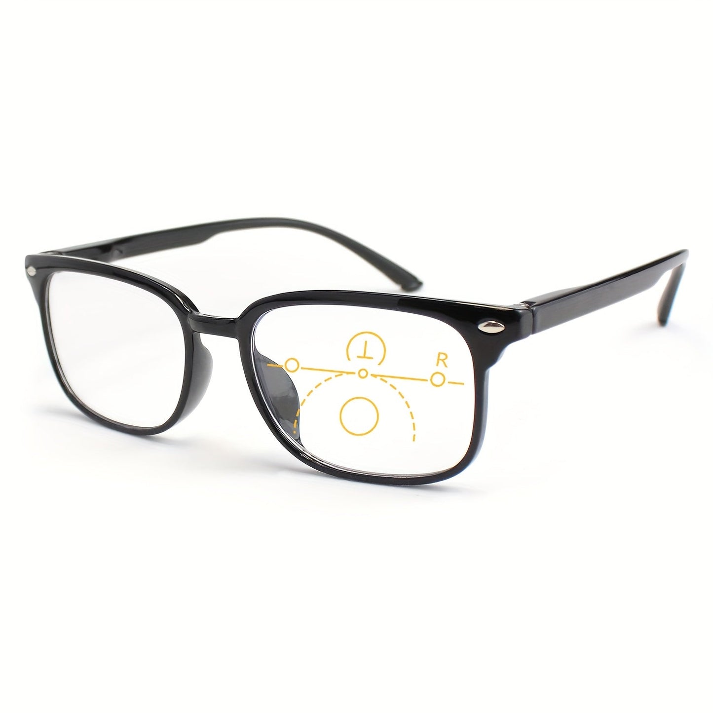 Reading Glasses - Small Rectangle Spring Hinge Lightweight PC Lens Unisex Classic Stylish - product detail view 14