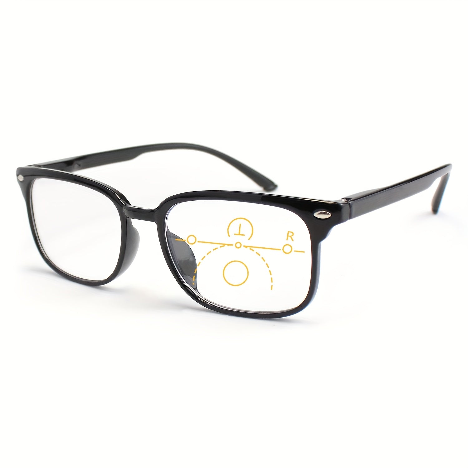 Reading Glasses - Small Rectangle Spring Hinge Lightweight PC Lens Unisex Classic Stylish - product detail view 14