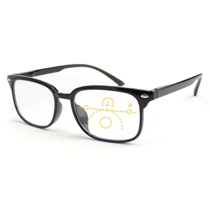 Reading Glasses - Small Rectangle Spring Hinge Lightweight PC Lens Unisex Classic Stylish - product detail view 14