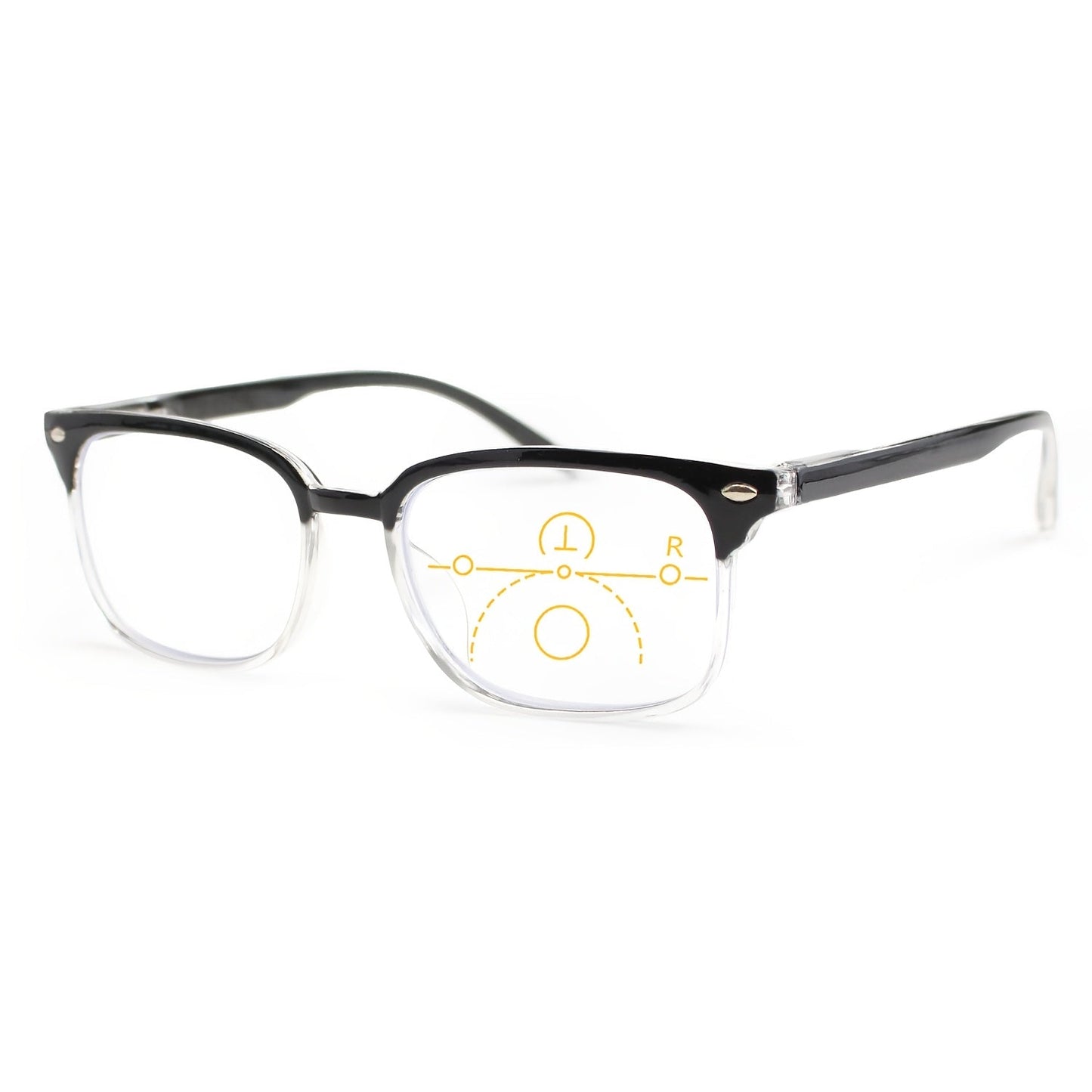 Reading Glasses - Small Rectangle Spring Hinge Lightweight PC Lens Unisex Classic Stylish - product detail view 15