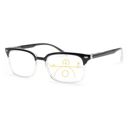 Reading Glasses - Small Rectangle Spring Hinge Lightweight PC Lens Unisex Classic Stylish - product detail view 15