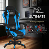 Black-Blue-Footrest
