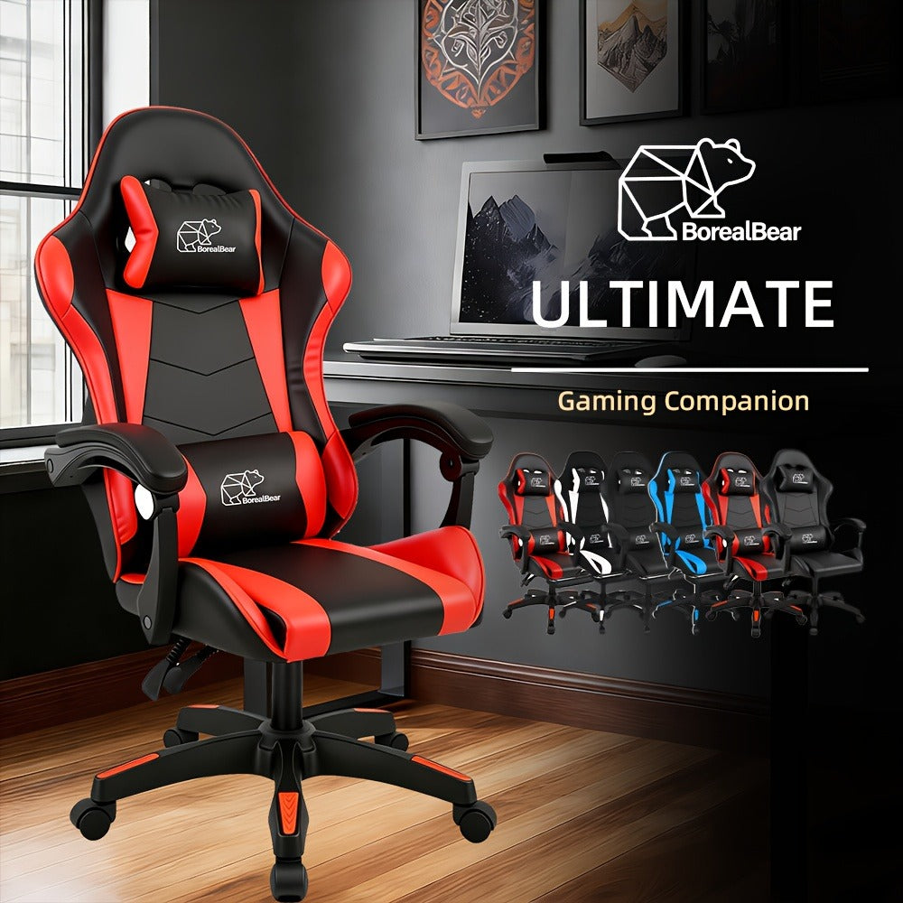 Reclining Faux Leather Gaming Chair with High Back for Home Office detail image - detail view 11