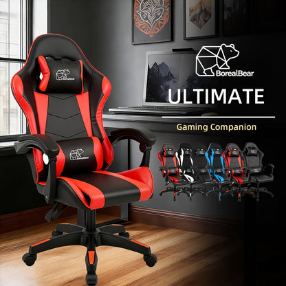 Reclining Faux Leather Gaming Chair with High Back for Home Office detail image - detail view 11