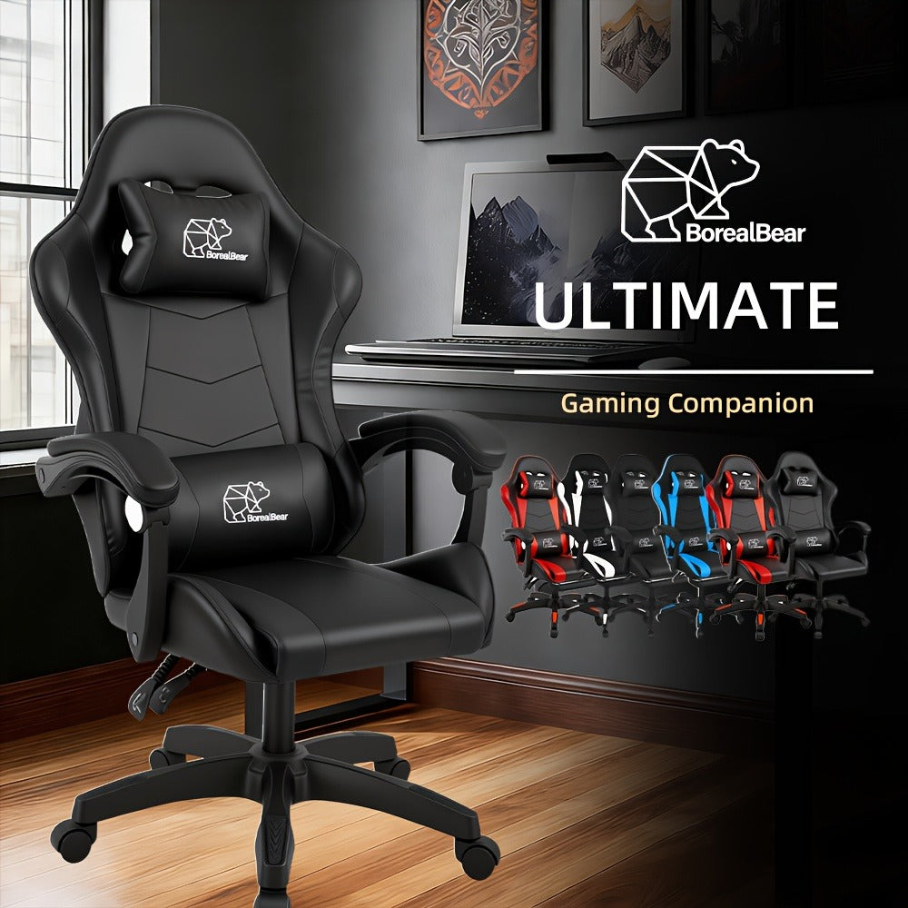 Reclining Faux Leather Gaming Chair with High Back for Home Office detail image - detail view 13