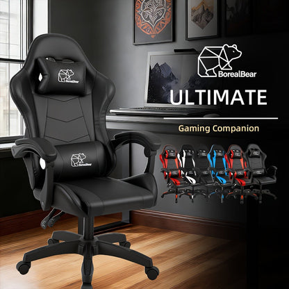 Reclining Faux Leather Gaming Chair with High Back for Home Office detail image - detail view 13