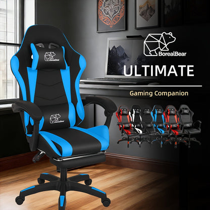 Reclining Faux Leather Gaming Chair with High Back for Home Office detail image - detail view 3