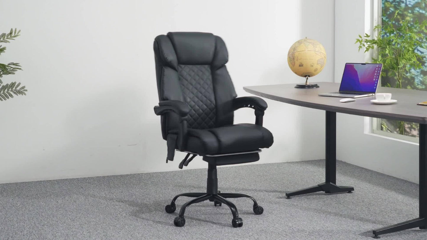 Reclining Office Chair with High Back for Comfortable Everyday Seating in Home Office detail image - detail view 13