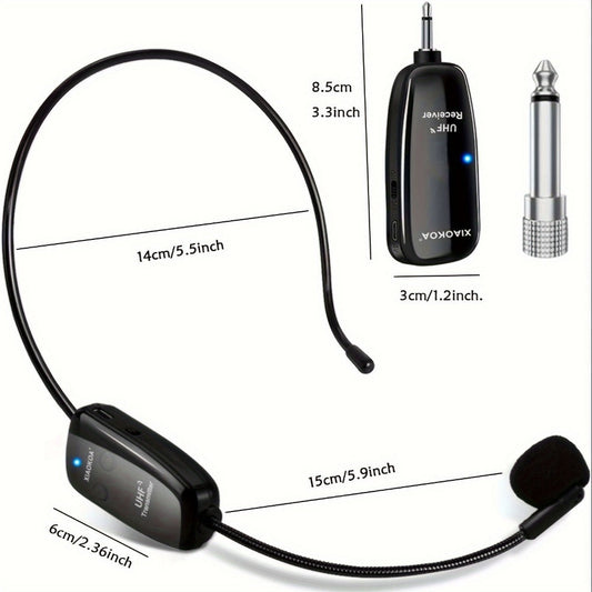 Recording Microphone, 160ft, Wireless, USB, Professional, UHF for Recording and Streaming detail image