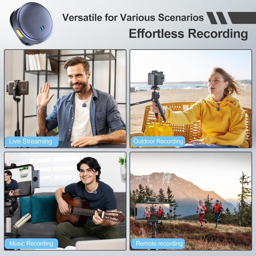 Recording Microphone, 2pcs, Wireless, USB-C, Microphones for Recording and Streaming detail image - detail view 11