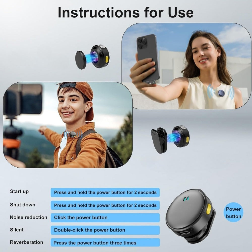 Recording Microphone, 2pcs, Wireless, USB-C, Microphones for Recording and Streaming detail image - detail view 15