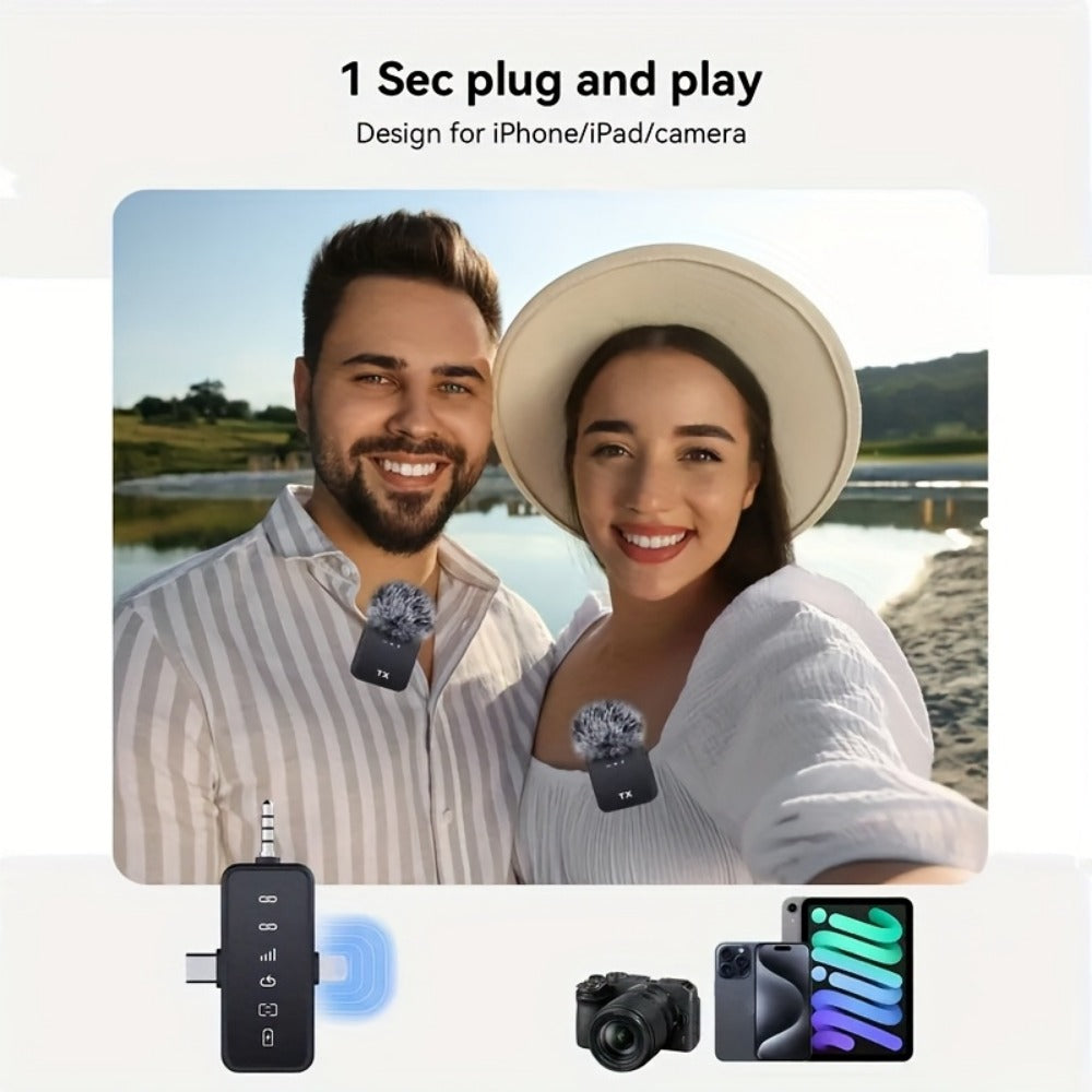 Recording Microphone, 3.5mm, Wireless, USB-C, 3in, Lavalier for Recording and Streaming detail image - detail view 7
