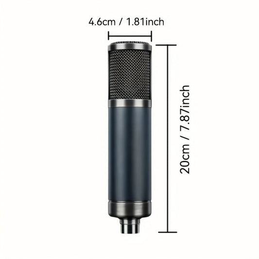 Recording Microphone, Cardioid, Condenser, F22, Metal for Recording and Streaming detail image
