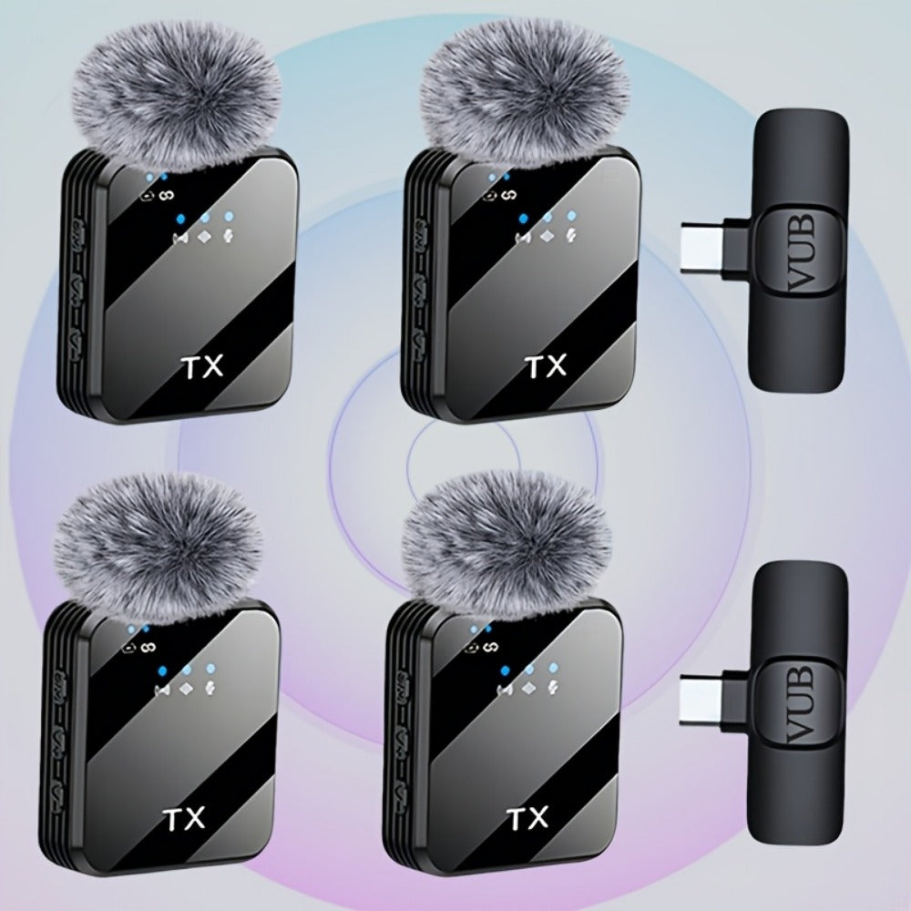 Recording Microphone, Condenser, Wireless, USB-C, Professional, Lavalier for Recording detail image - detail view 11