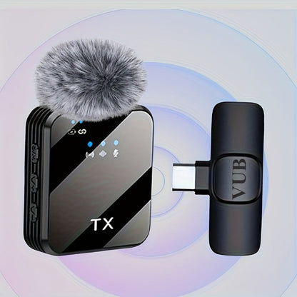 Recording Microphone, Condenser, Wireless, USB-C, Professional, Lavalier for Recording detail image - detail view 13