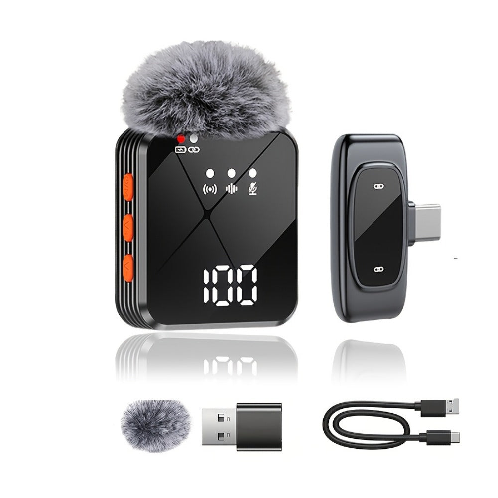 Recording Microphone, Condenser, Wireless, USB-C, Professional, Lavalier for Recording detail image - detail view 15