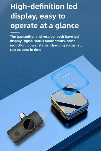 Recording Microphone, Condenser, Wireless, USB-C, Professional, Lavalier for Recording detail image - detail view 19