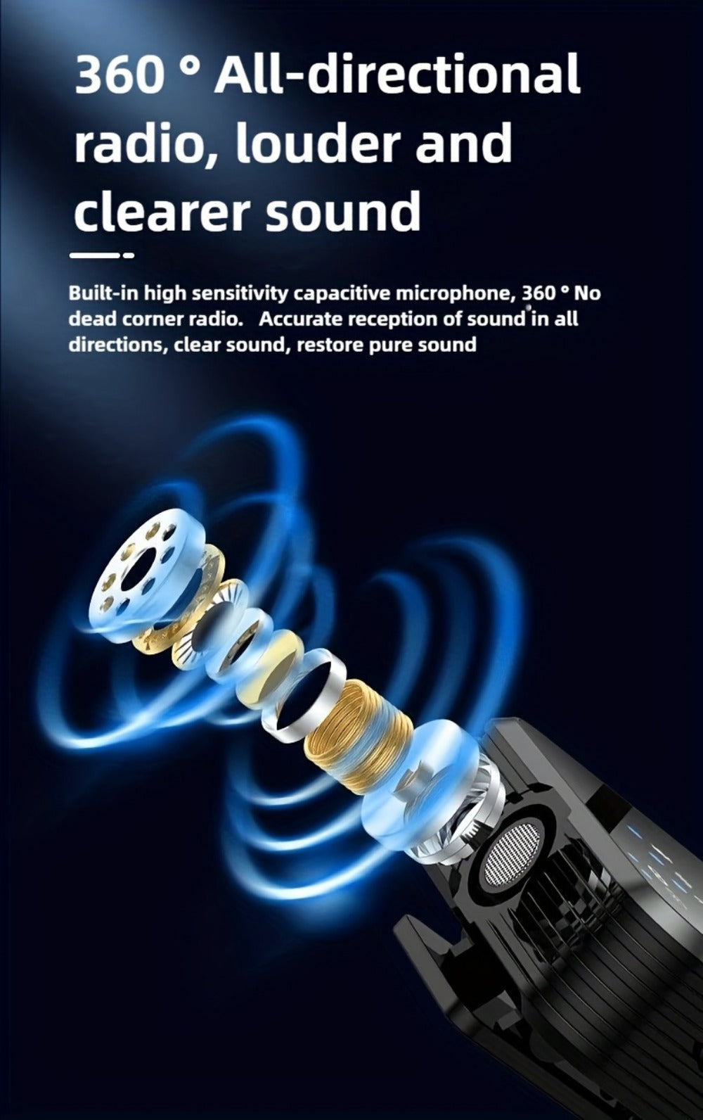 Recording Microphone, Condenser, Wireless, USB-C, Professional, Lavalier for Recording detail image - detail view 22