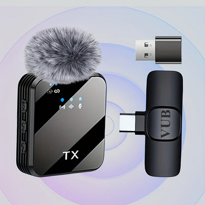 Recording Microphone, Condenser, Wireless, USB-C, Professional, Lavalier for Recording detail image - detail view 3