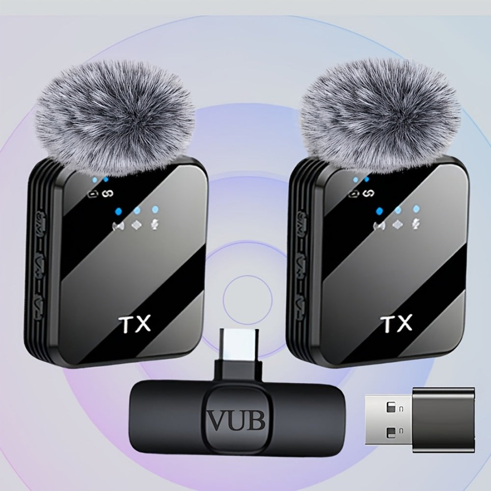 Recording Microphone, Condenser, Wireless, USB-C, Professional, Lavalier for Recording detail image - detail view 5