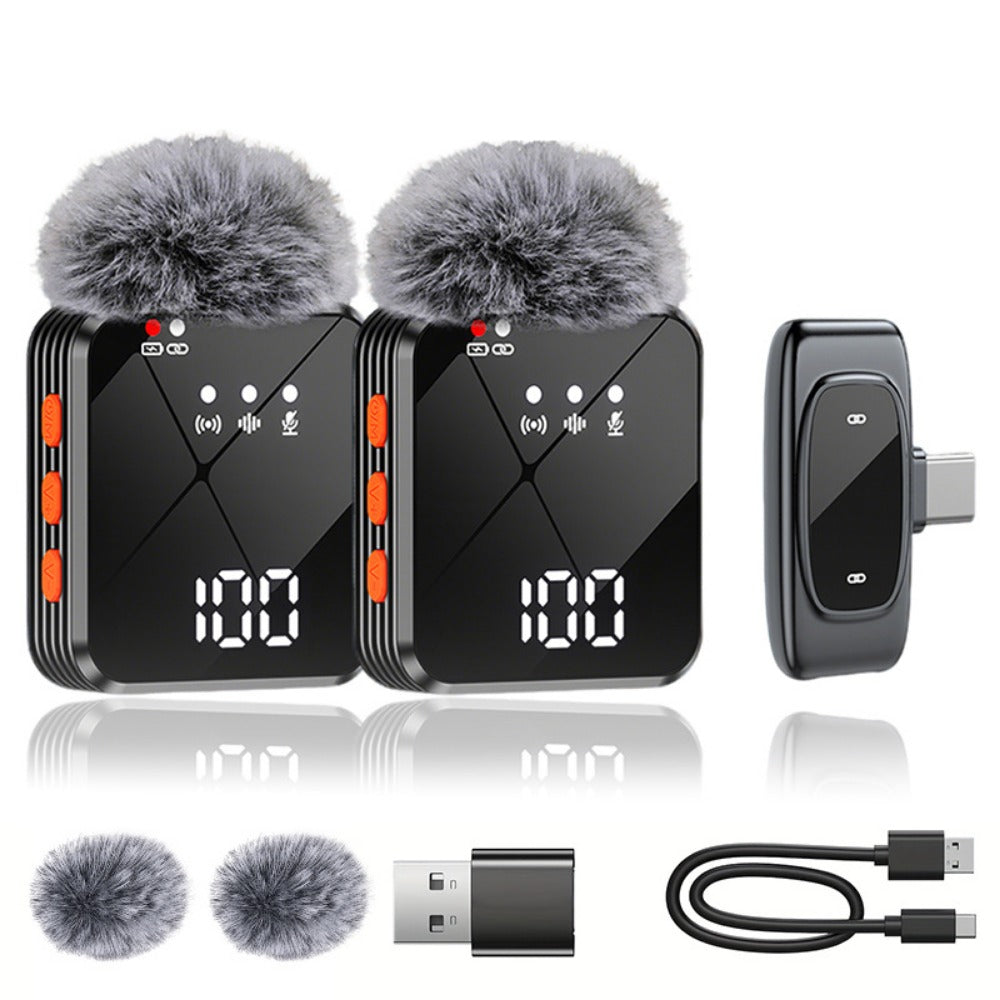 Recording Microphone, Condenser, Wireless, USB-C, Professional, Lavalier for Recording detail image - detail view 7