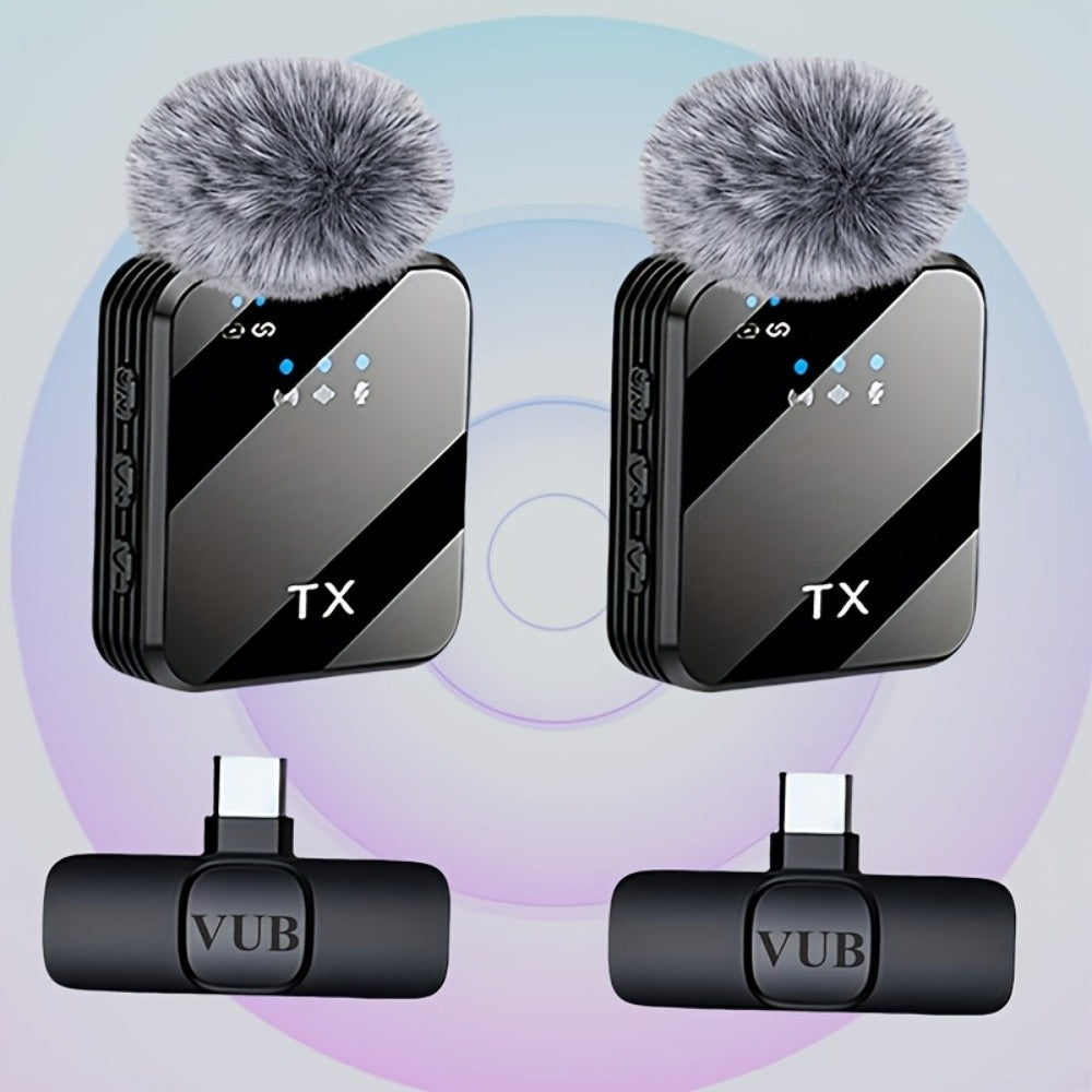 Recording Microphone, Condenser, Wireless, USB-C, Professional, Lavalier for Recording detail image - detail view 9